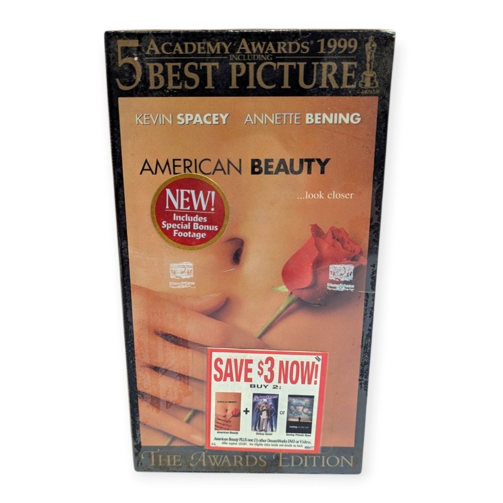 American Beauty VHS The Awards Edition 1999 Best Picture New Sealed DreamWorks